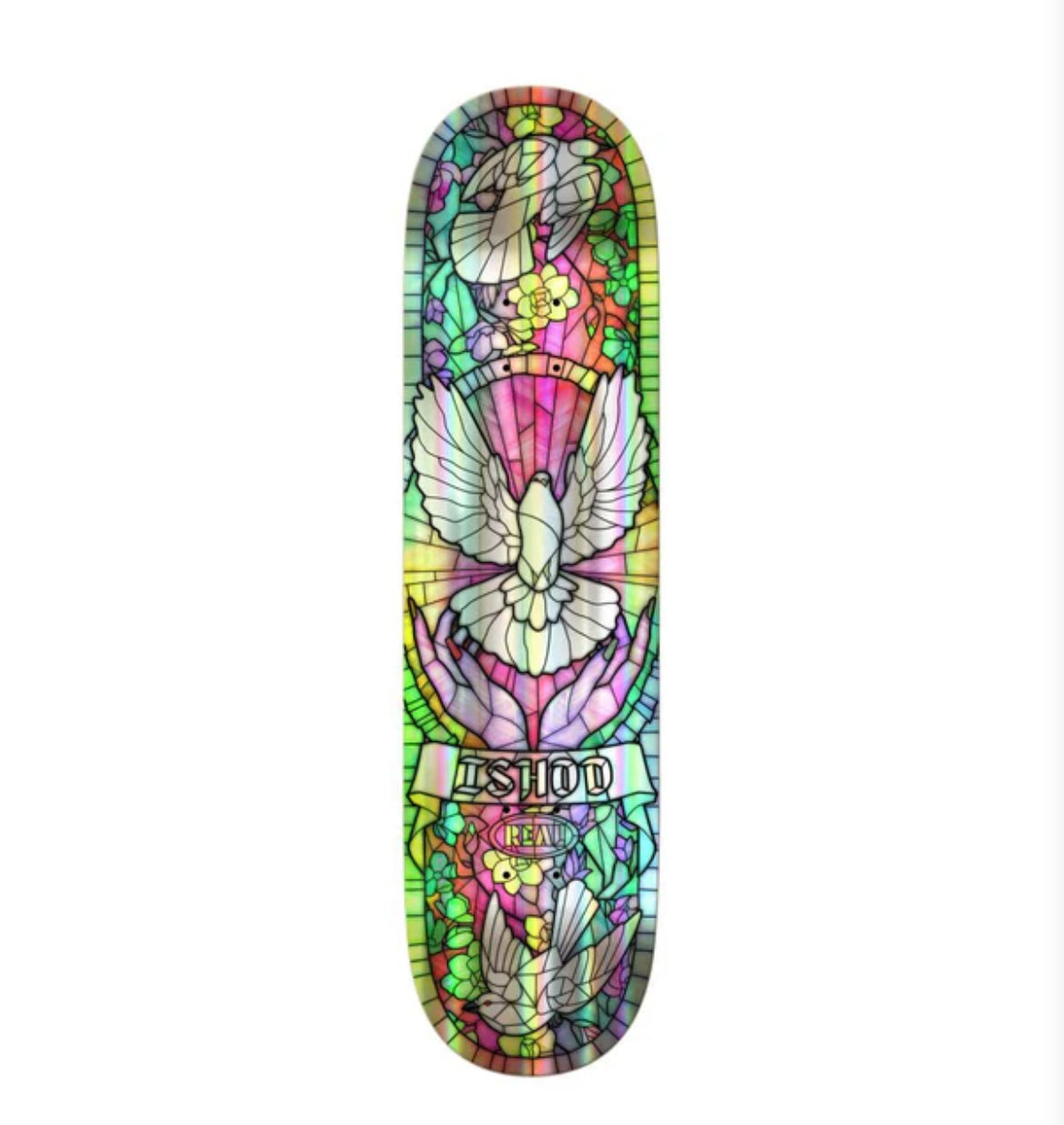 Real Skateboards Ishod Holo Cathedral Twin Deck