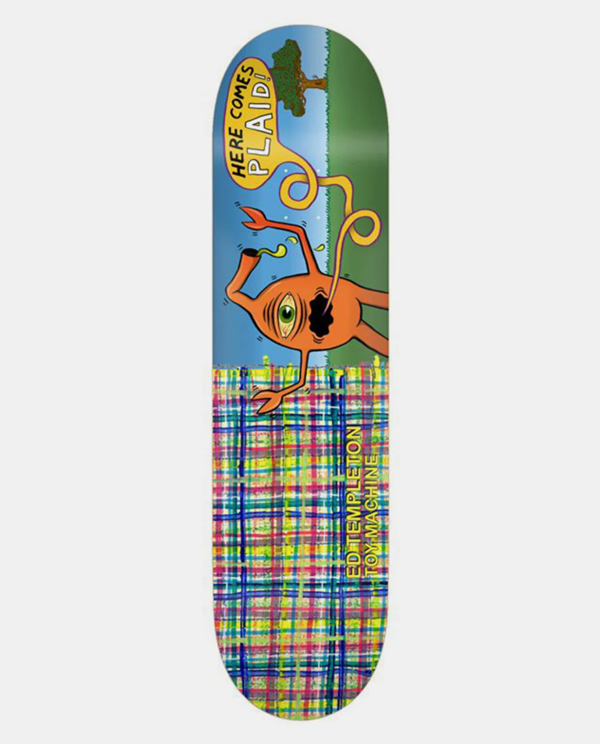 Toy Machine Ed Templeton Plaid 8.5 Deck