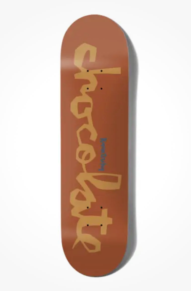 Chocolate Skateboards Deck Original Chunk Raven Tershy 8.5" Brown Orange