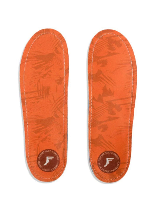 Footprints Kingfoam Orthotic Insoles Orange Camo