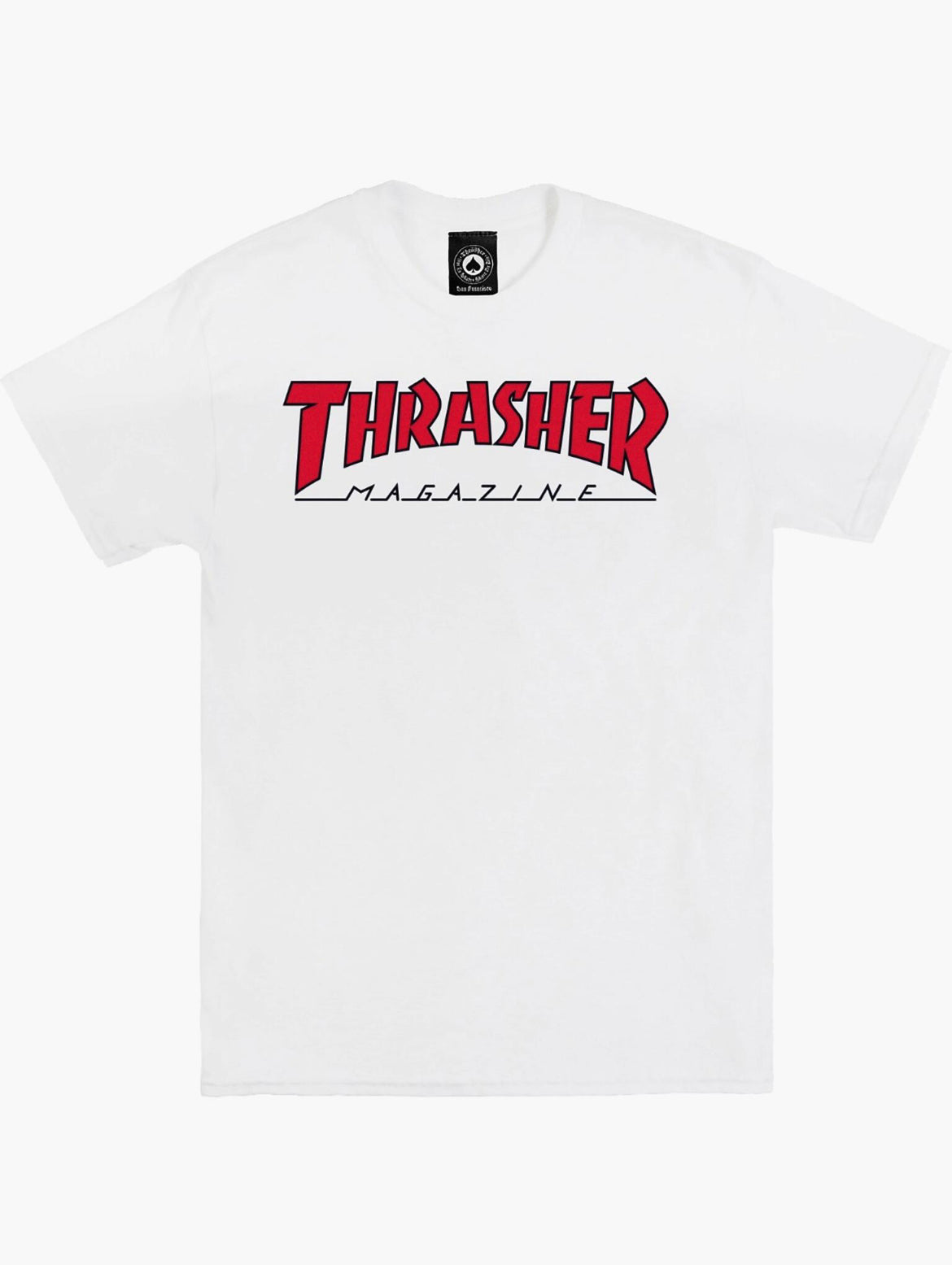Thrasher Outlined Tee White